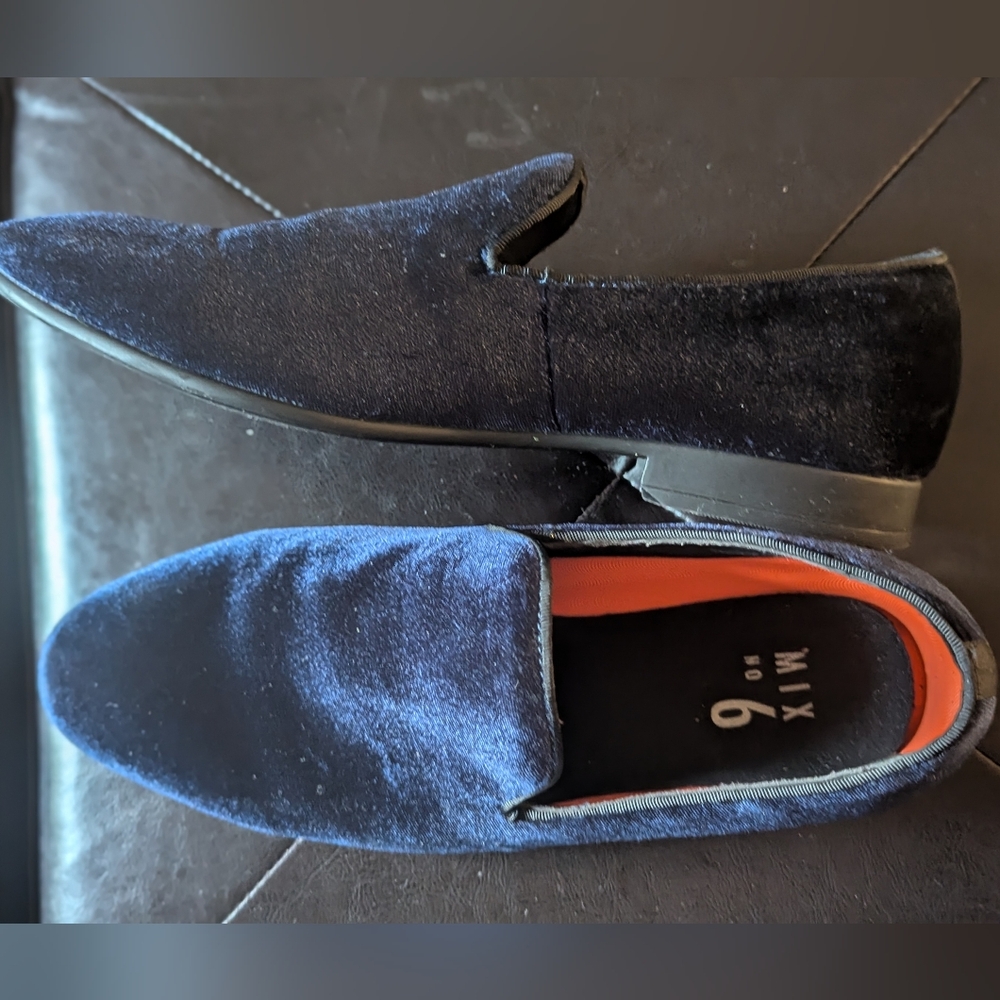 Blue dressy loafers